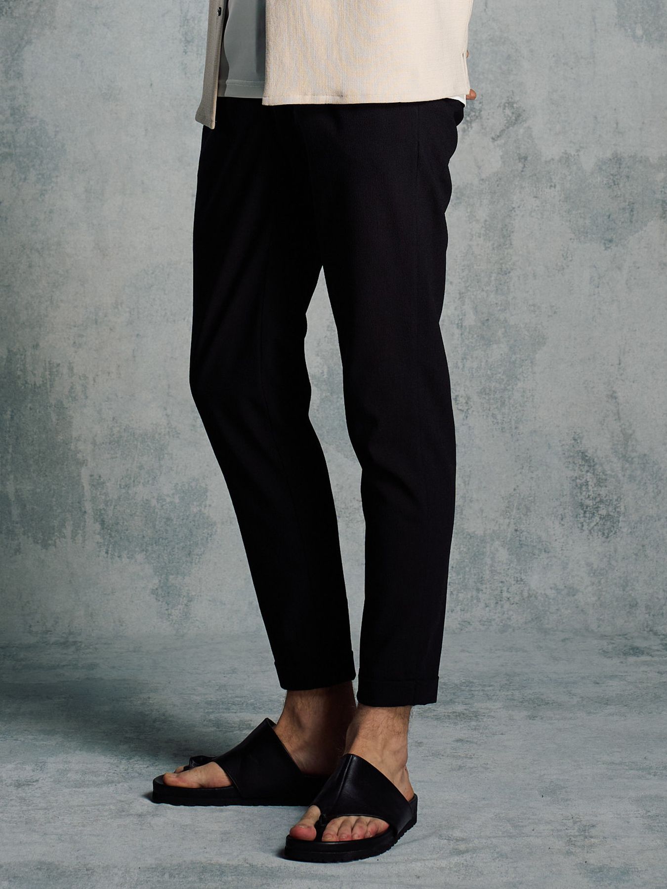 【予約品 1月25日(日) 締切】tuck slim slacks / タックスリムスラックス / ブラック