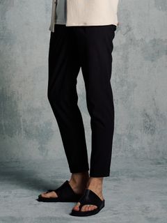 【予約品 1月25日(日) 締切】tuck slim slacks / タックスリムスラックス / ブラック