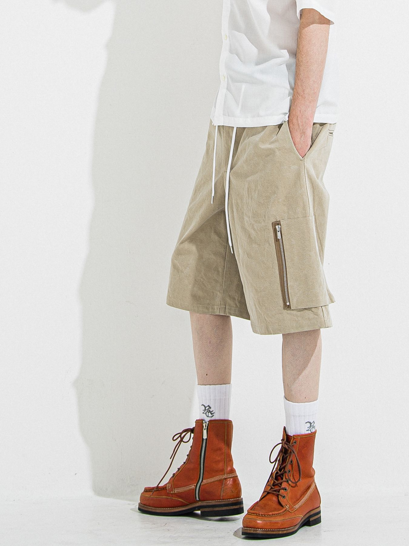 【予約品 】DAVID CARGO HALF PANTS / デヴィッドカーゴハーフパンツ / ヴィンテージベージュ
