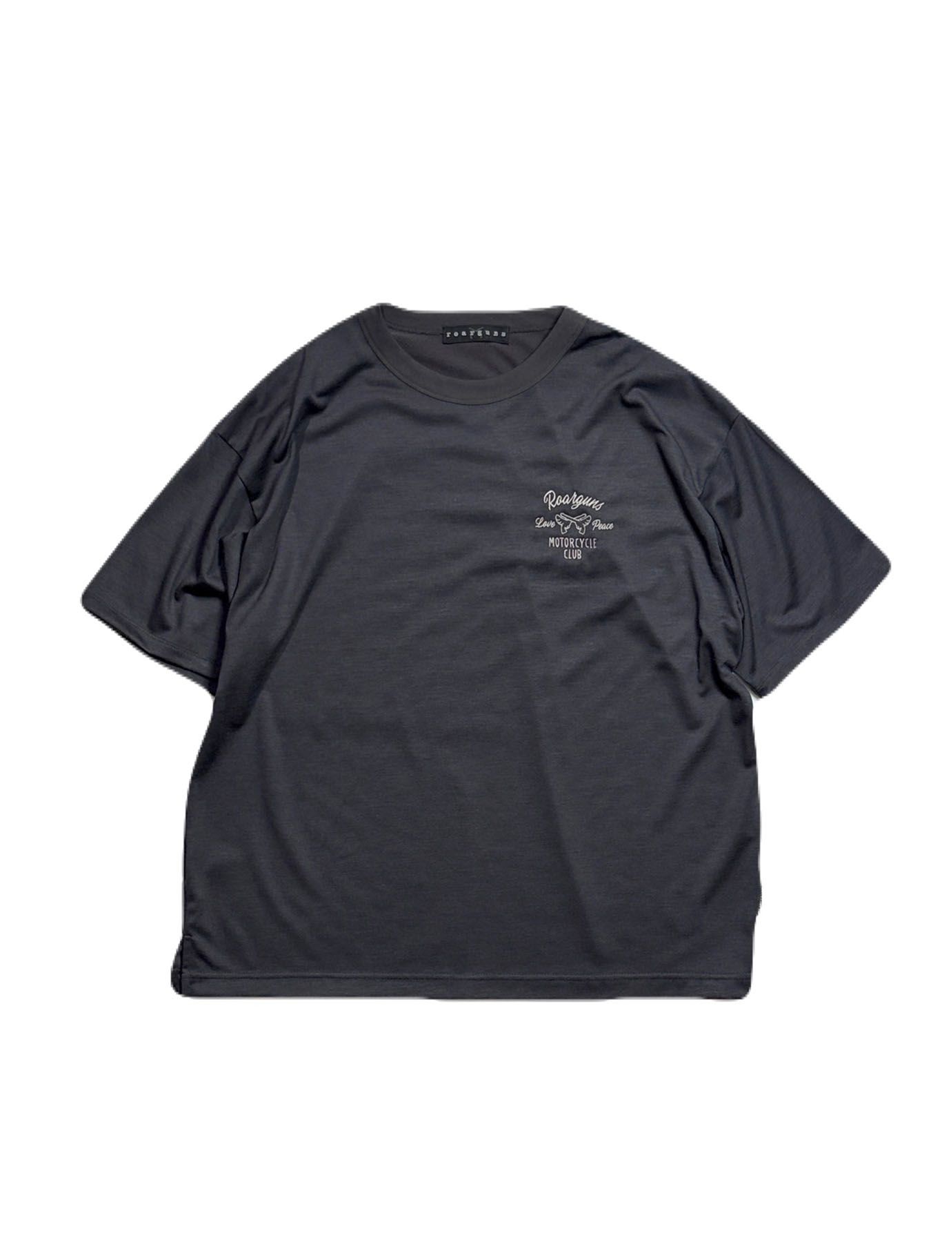 【予約品 3月9日(月) 18:00 締切】WO/JER S/TEE WIN/EMB / ウールジャージ ウイングピストル刺繍  Tシャツ / グレー