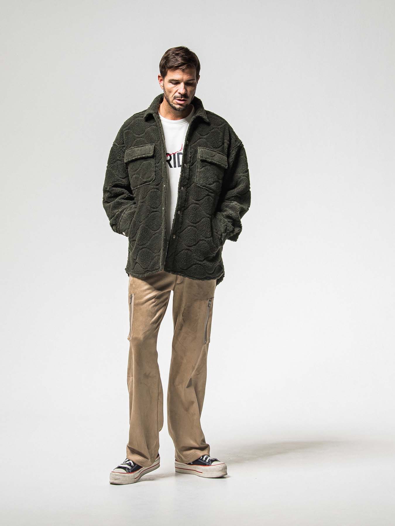 【予約品 8月31日(日) 締切】FRIDAY OLD LOGO VEROURS FLEECE TRAINER / FRIDAYコラボ オールドロゴ ベロアフリース トレーナー / ホワイト