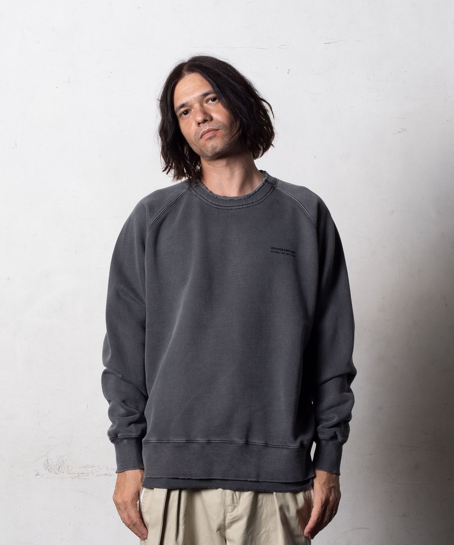 トップス EGO TRIPPING NOBUTTONHENRYNOSLEEVE BLACK - トップス