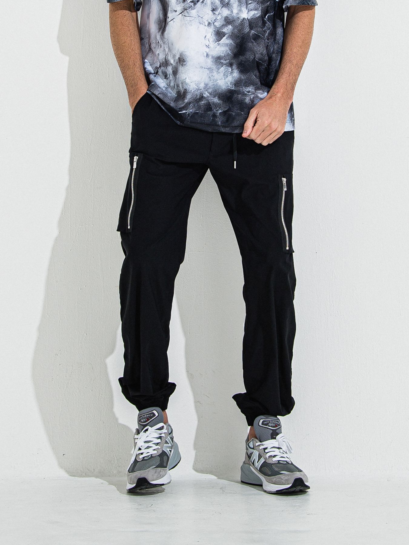 【予約品 】DAVID NYLON CARGO PANTS / デヴィッドナイロンカーゴパンツ / ブラック