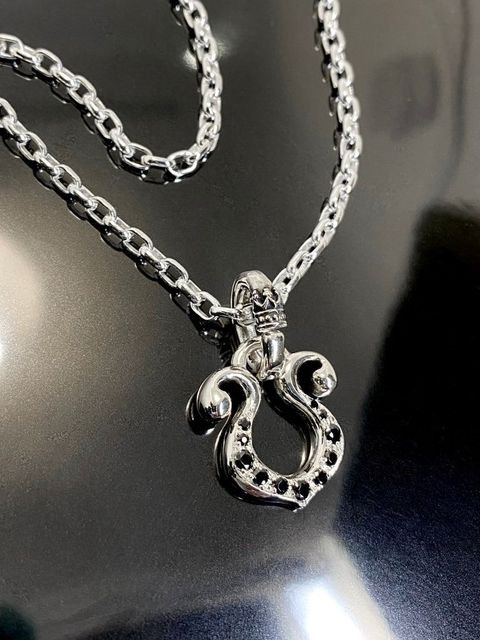 《受注生産》 RHYTHMIC HORSESHOE with BLACK DIAMOND NECKLACE ネックレス / 注文から2~3週間後入荷予定