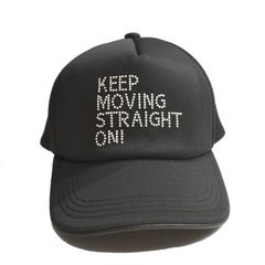 《予約品3月27日 23時55分締め》 KEEP MOV CAP / ベースボールキャップ / ブラック・レインボー 【roarguns 】 8月中入荷予定