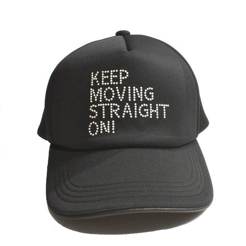 《予約品3月27日 23時55分締め》 KEEP MOV CAP / ベースボールキャップ / ブラック・レインボー 【roarguns 】 8月中入荷予定