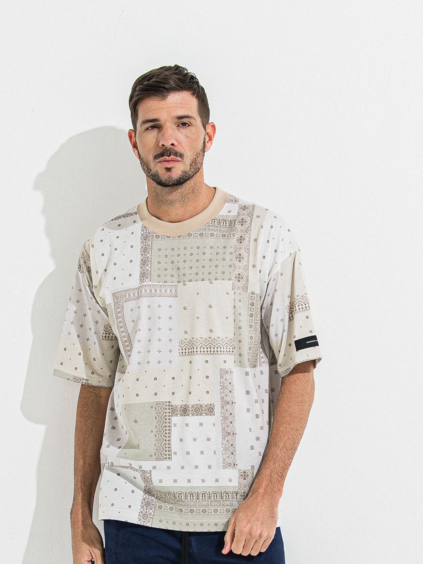 【予約品 】BANDANA OVER TEE / バンダナオーバーサイズTシャツ / ベージュ