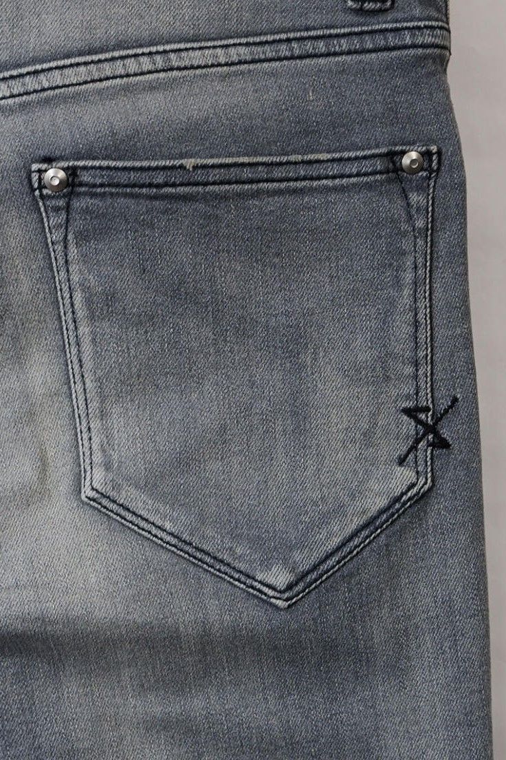 Hybrid Stretch USED Skinny Denim Pants / GRAY 【ys Yuji SUGENO】