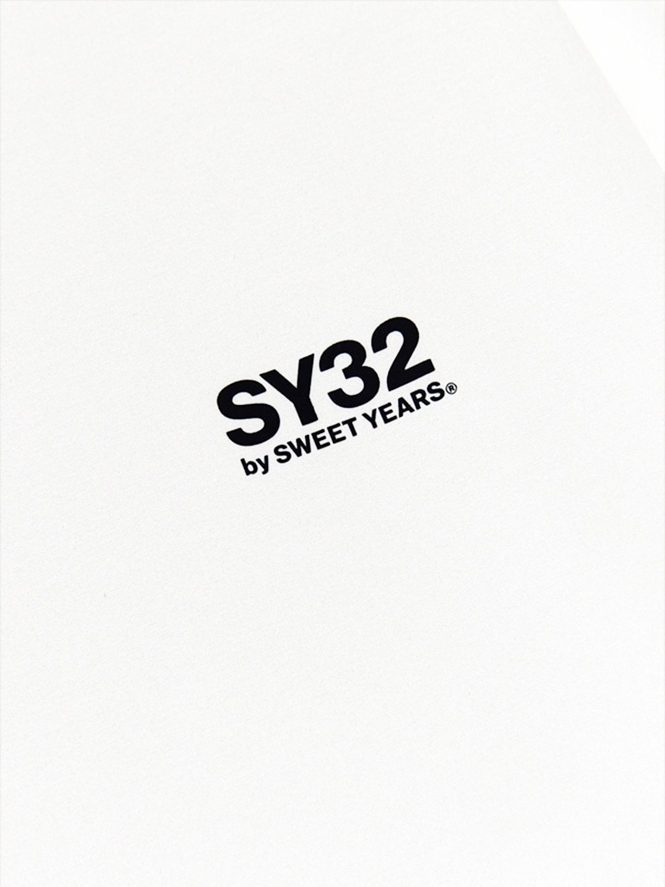 CIRCLE LOGO BACK PRINT L/S TEE / サークルロゴ バックプリント 長袖Tシャツ / ホワイト 【SY32 by SWEET YEARS】