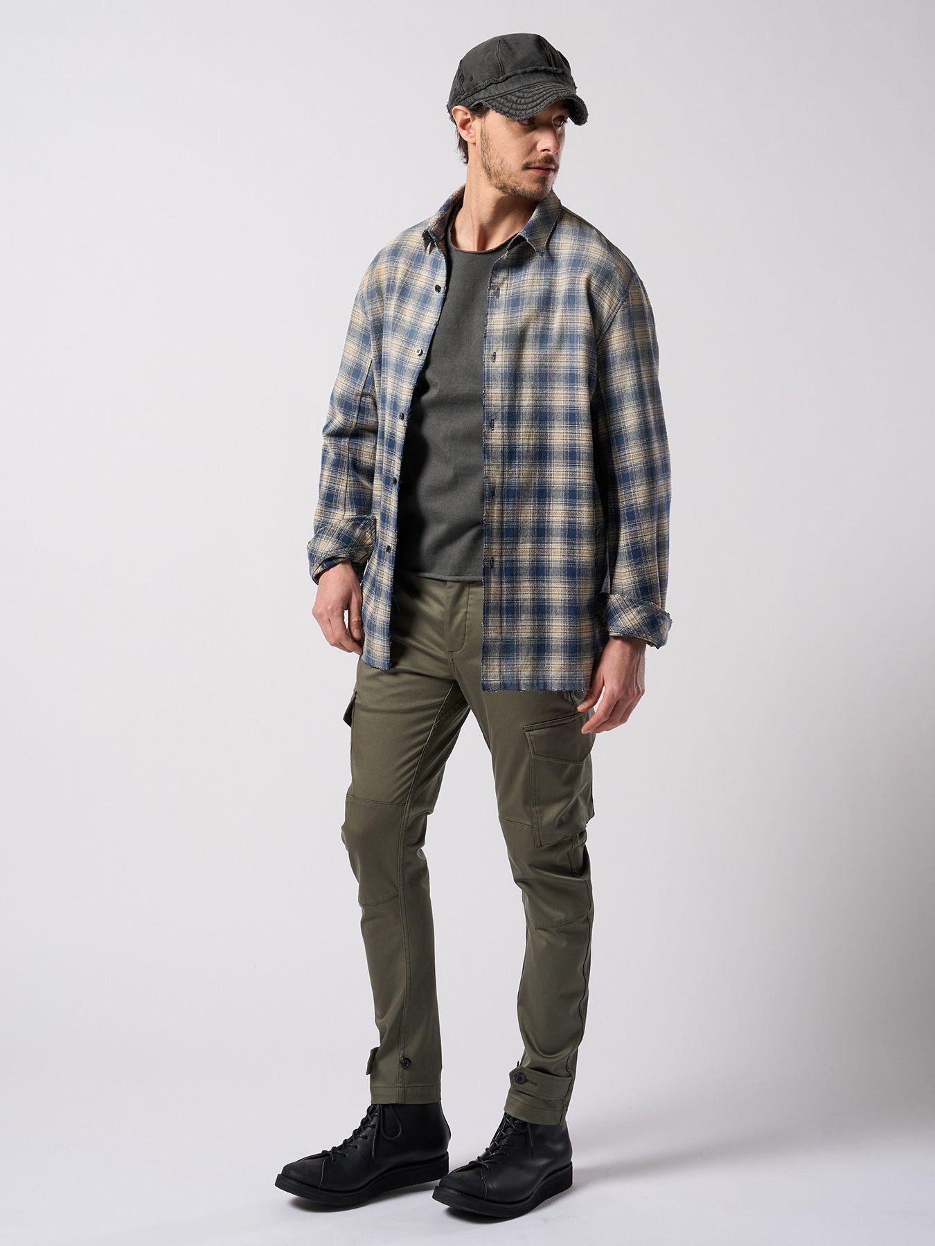 【予約品 4月19日(日) 18時締切】jersey engineer cap / ジャージ エンジニアキャップ / チャコール