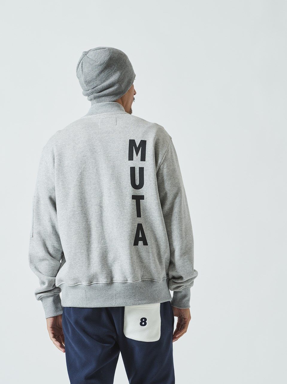 (予約品) muta Sweat MA-1 / MA-1ジャケット / グレー 【Acanthus×muta】 10月上旬頃入荷予定