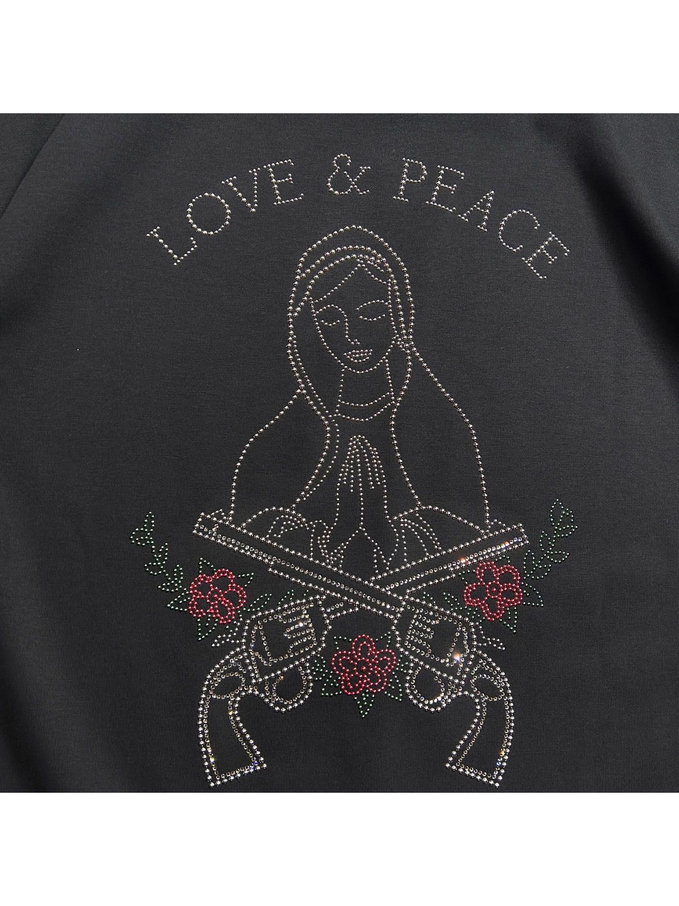 【予約品  】MARIA METAL S/S T / マリア メタル Tシャツ / クリスタル メタル ブラック