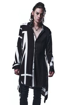 FlareShirts シャツ UNION JACK / Black&White 【kiryuyrik】