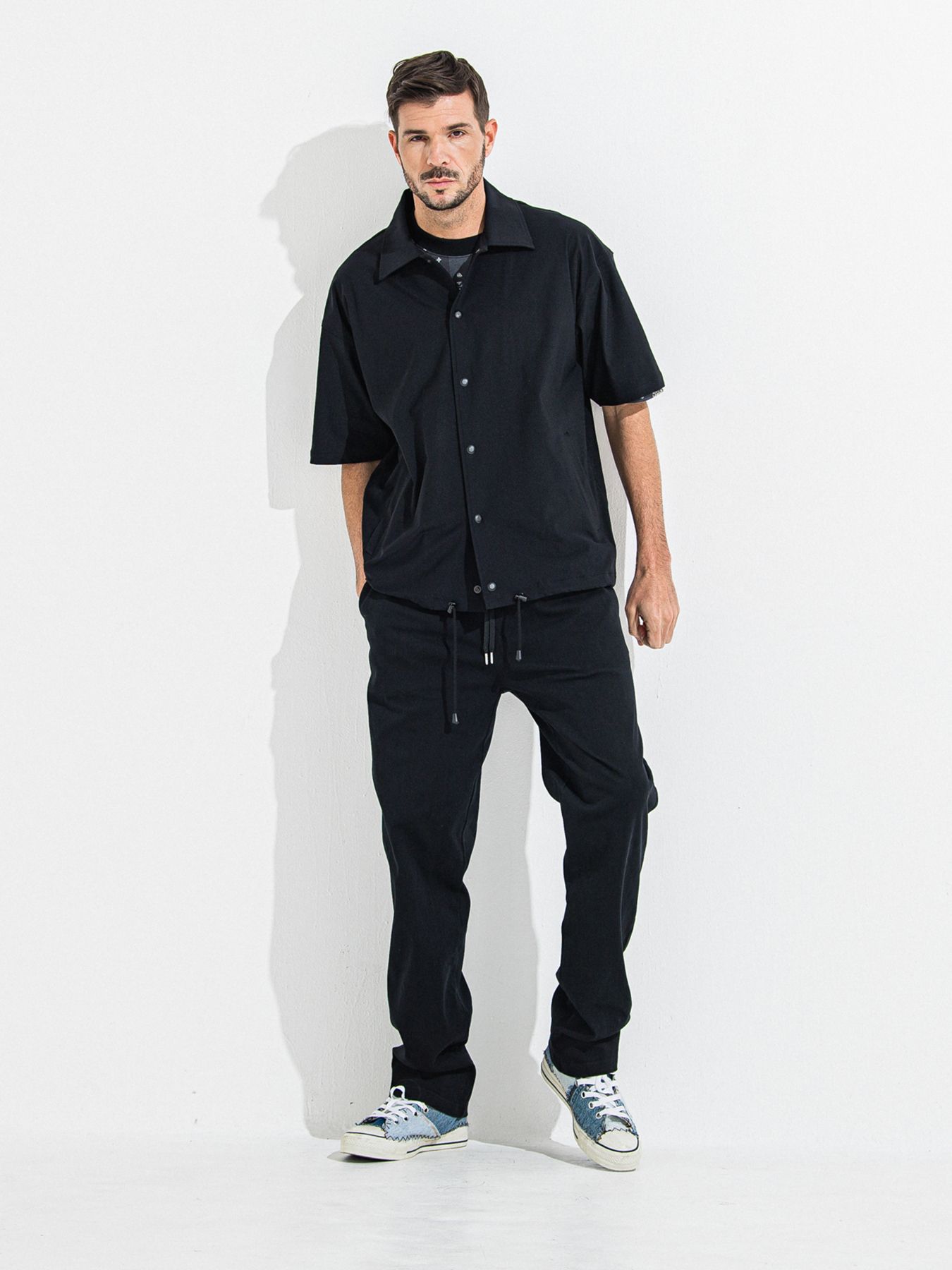 BANDANA OVER TEE / バンダナオーバーサイズTシャツ / ブラック