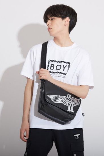 MINI MESSENGER BAG / ブラック 【BOY LONDON】