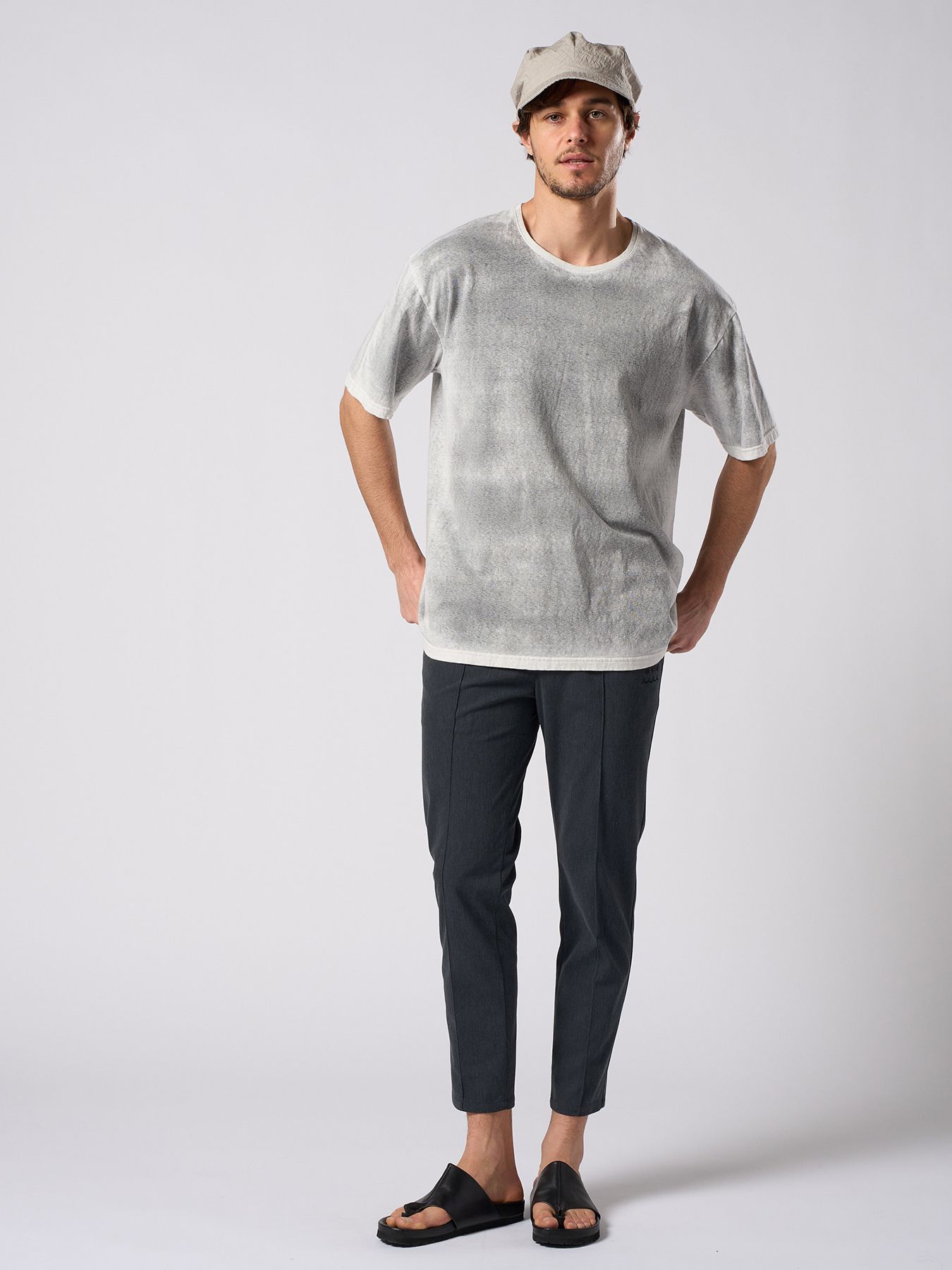 【予約品 1月25日(日) 締切】back-spray dye S/S / バックスプレー加工 ショートスリーブ / フェードスミ