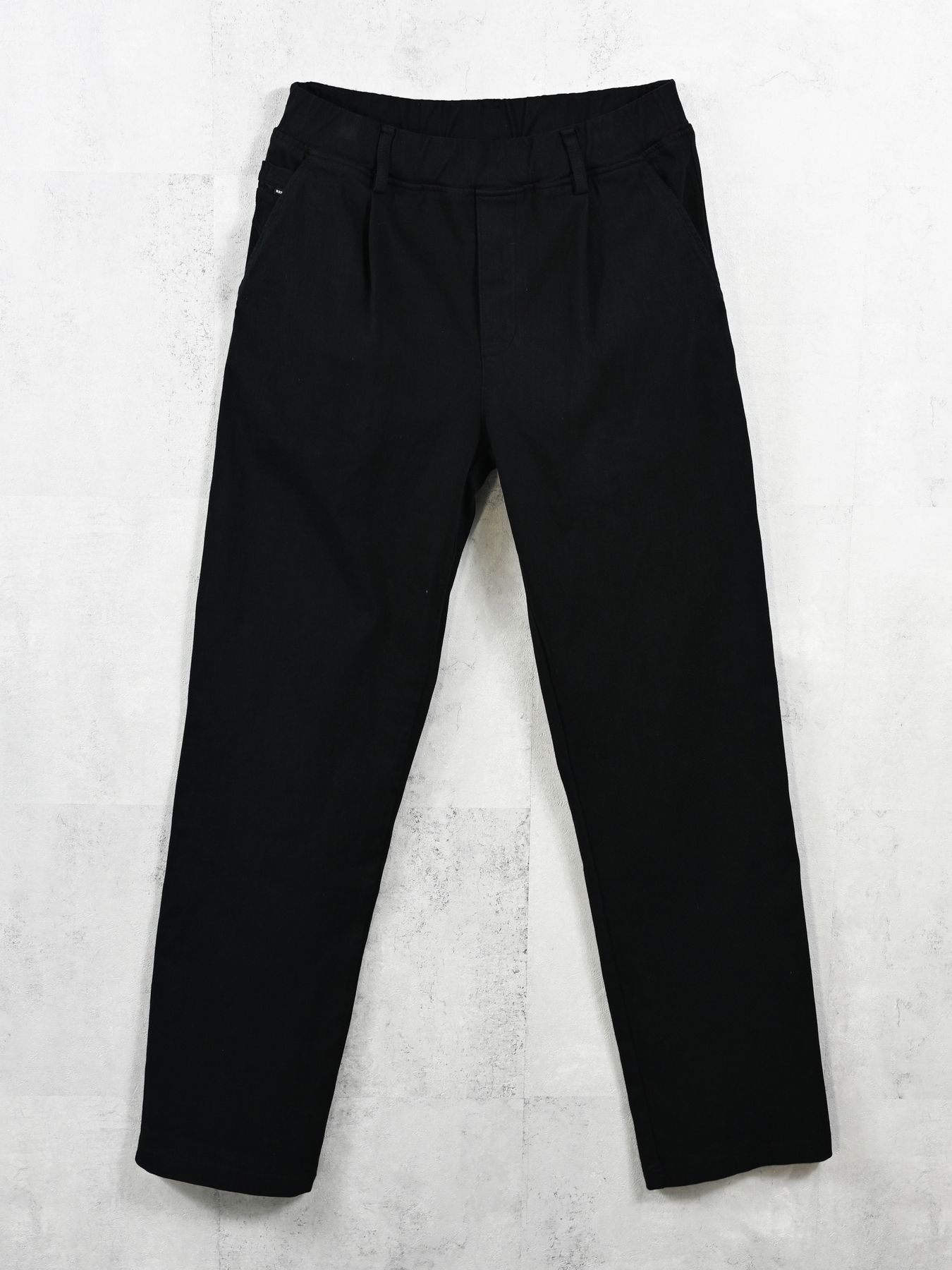 【予約品 】DENIM JERSEY WIDE PT / デニムジャージワイドパンツ / ブラック