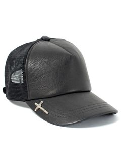 《数量限定》【予約品 9月27日(日) 締切】ディア スキン レザーキャップ / BLACK
