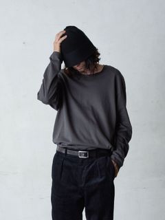 【予約品 5月27日(水) 締切】LONGCHILL / 長袖Tシャツ / チャコール