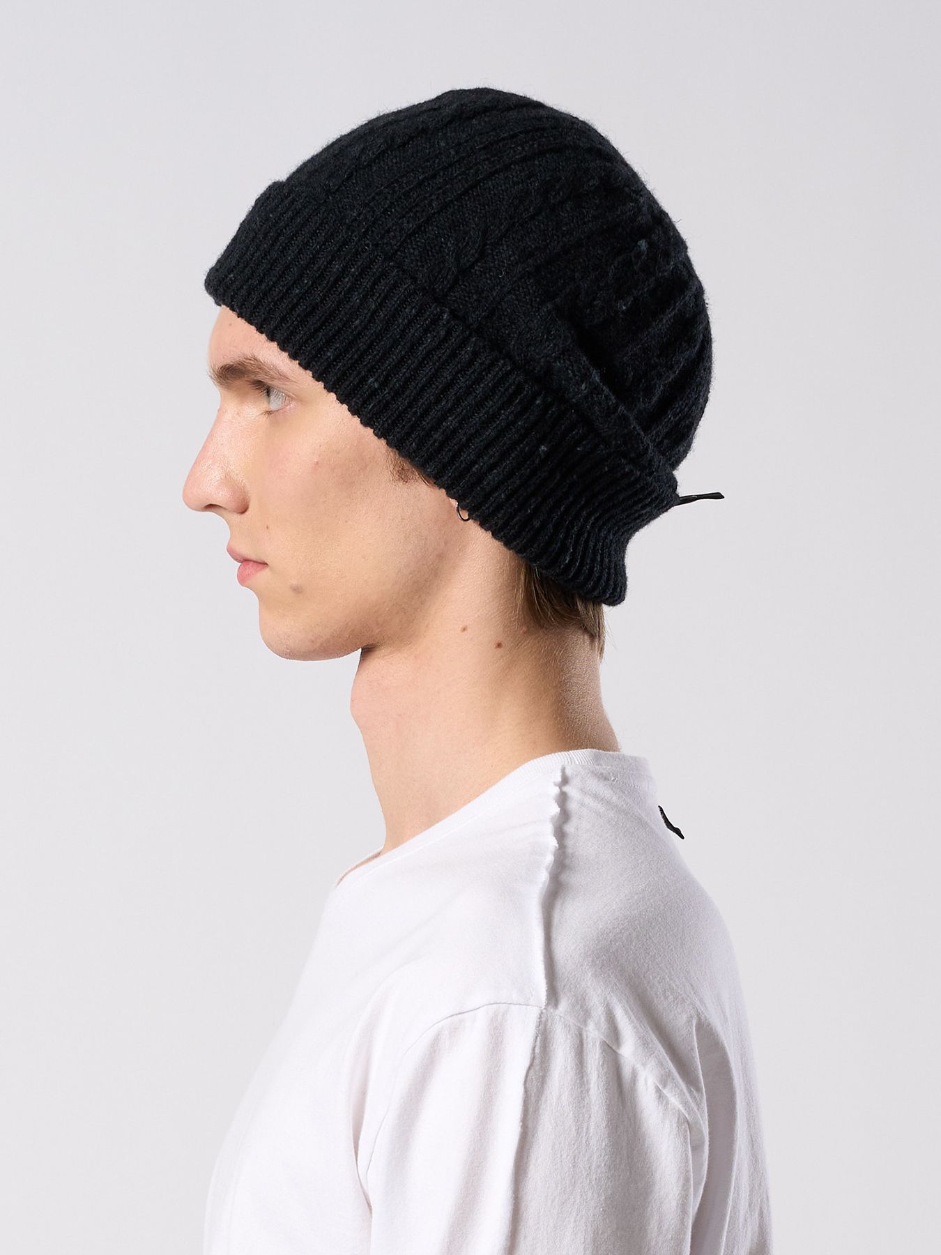 【予約品 4月19日(日) 18時締切】lomond×powder multi kint cap / ウール ニットキャップ / ブラック