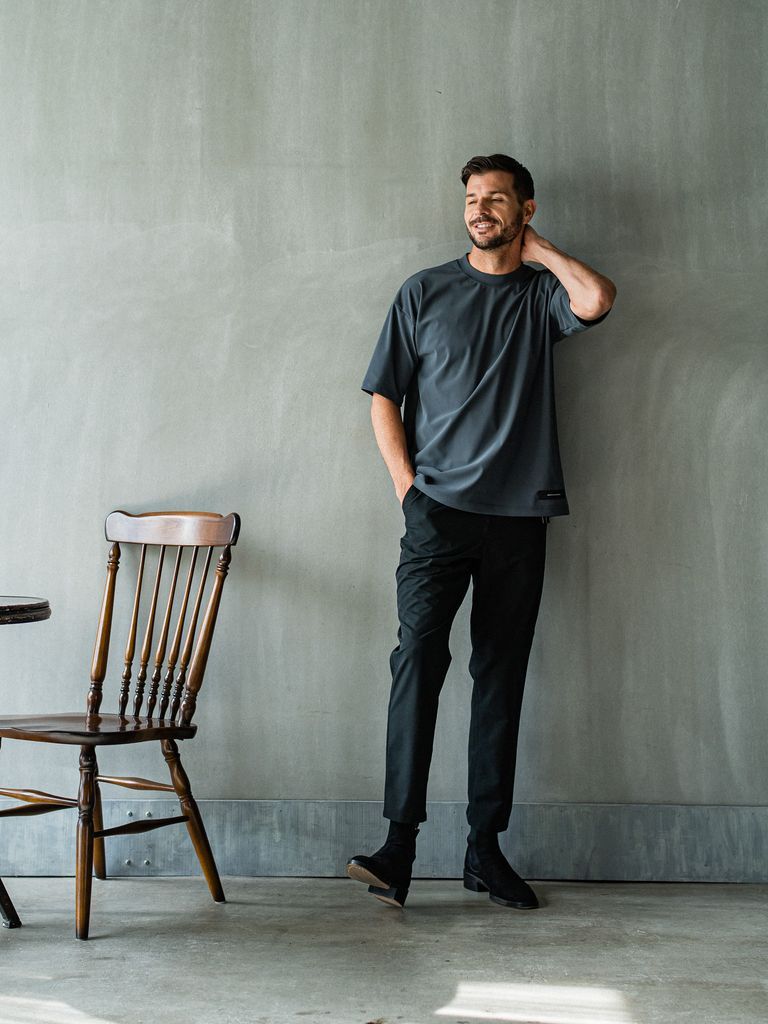《予約品3月3日18：00締め》 OX JERSEY  OVER TEE / オーバーTシャツ / チャコール