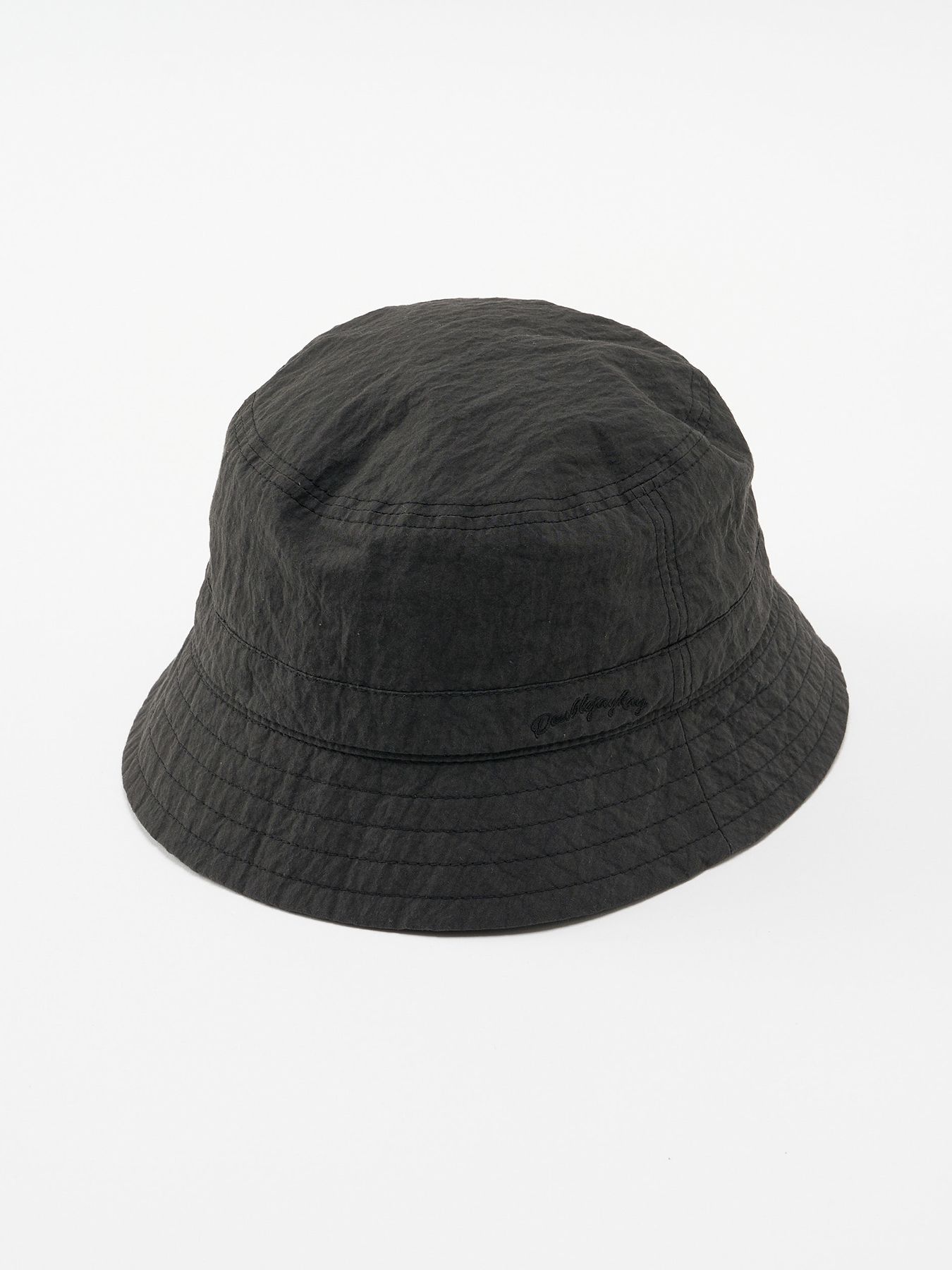 【予約品 9月23日(火) 締切】solid bucket hat / ソリッド バケットハット / チャコールブラック