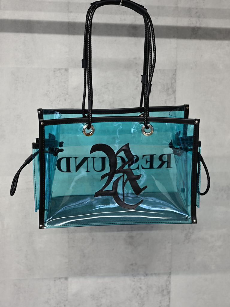《予約品》 vermilion×RESOUND PVC TOTE BAG / ビニールトートバッグ / アクア