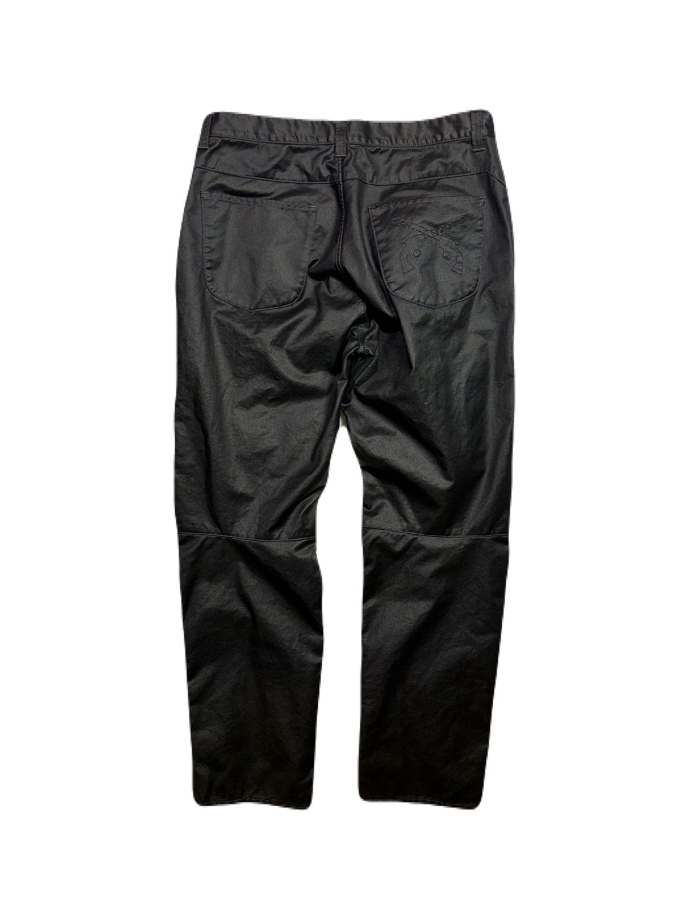 【予約品 3月9日(月) 18:00 締切】O.WASH COATING PT / ワンウォッシュ コーティング チノクロス モトクロス パンツ / ブラック