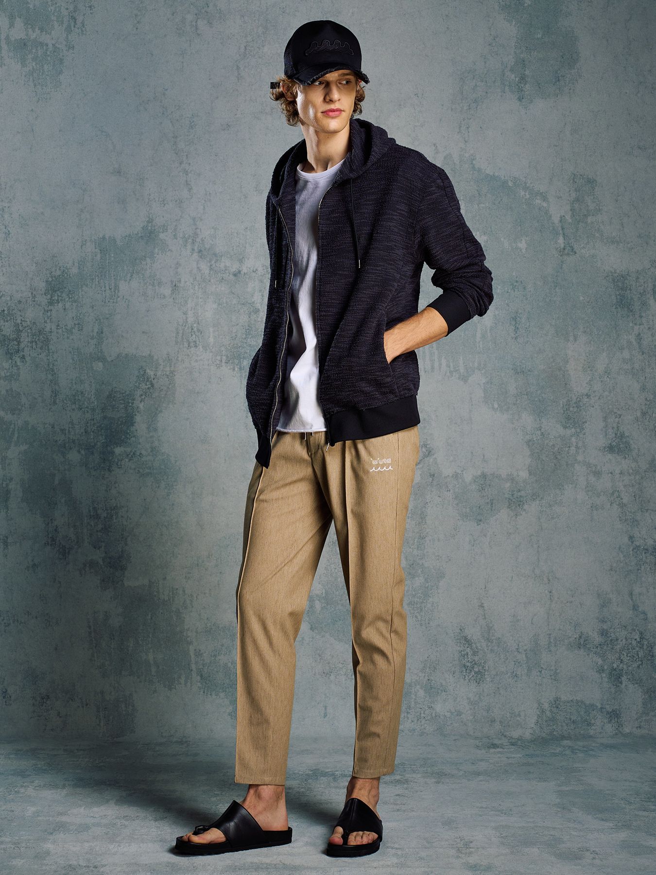 【予約品 1月25日(日) 締切】muta × wjk collection：wave cut-off mesh cap / ウェーブ カットオフ メッシュキャップ / ブラック