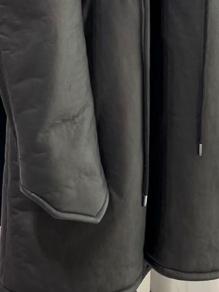 《予約品》 DeerBondingLeather ModsCoat / 鹿革ボンディングモッズコート / ブラック