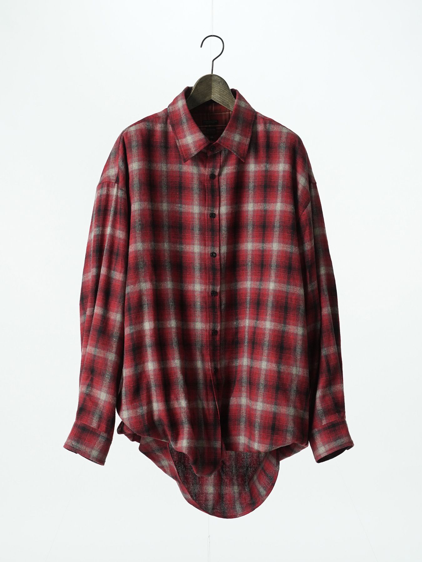 【予約品 5月27日(水) 締切】DOUBLE-SHIRTS / レイヤードシャツ / レッド系