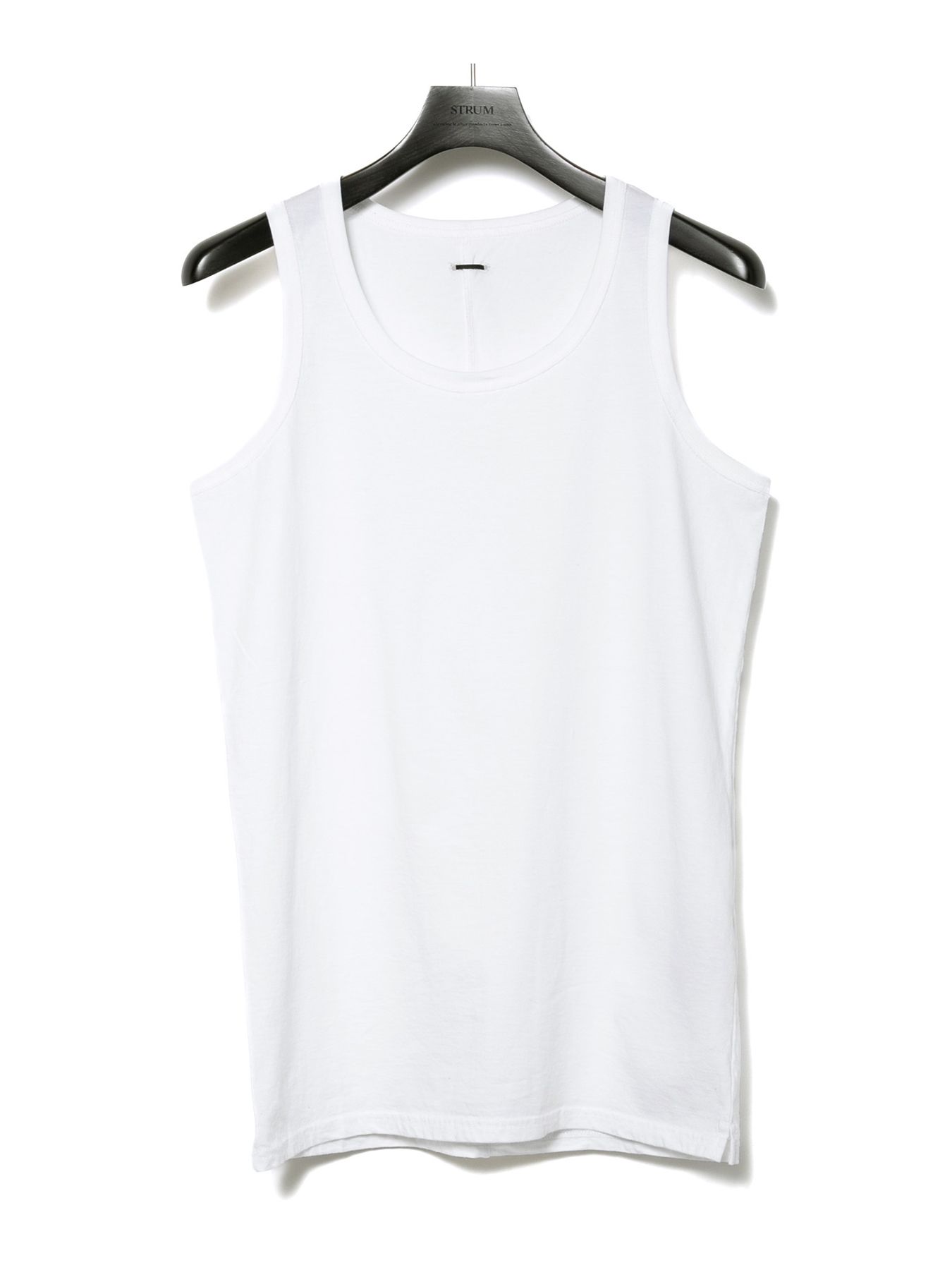 【予約品 9月27日(日) 締切】30/-ナチュラルソフト天竺 タンクトップ / WHITE
