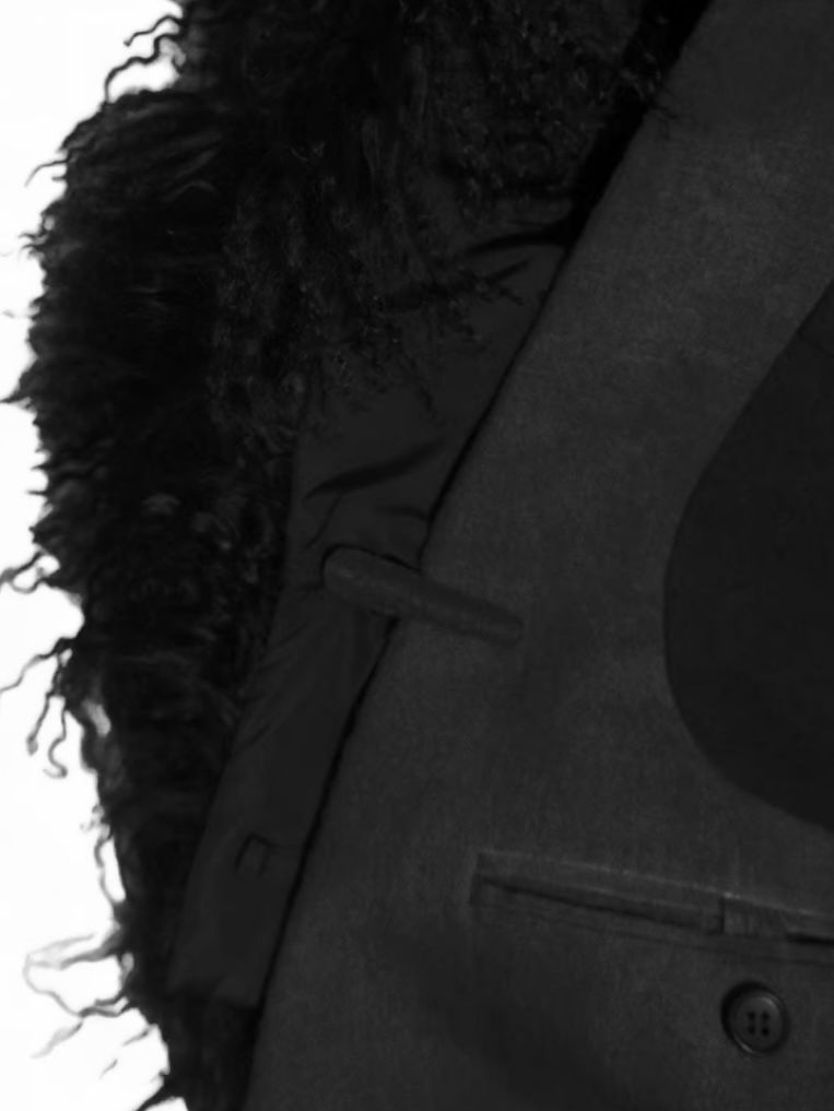 Tibetan lamb fur Detachable collar リアルファーネックマフラー単品【ys Yuji SUGENO】