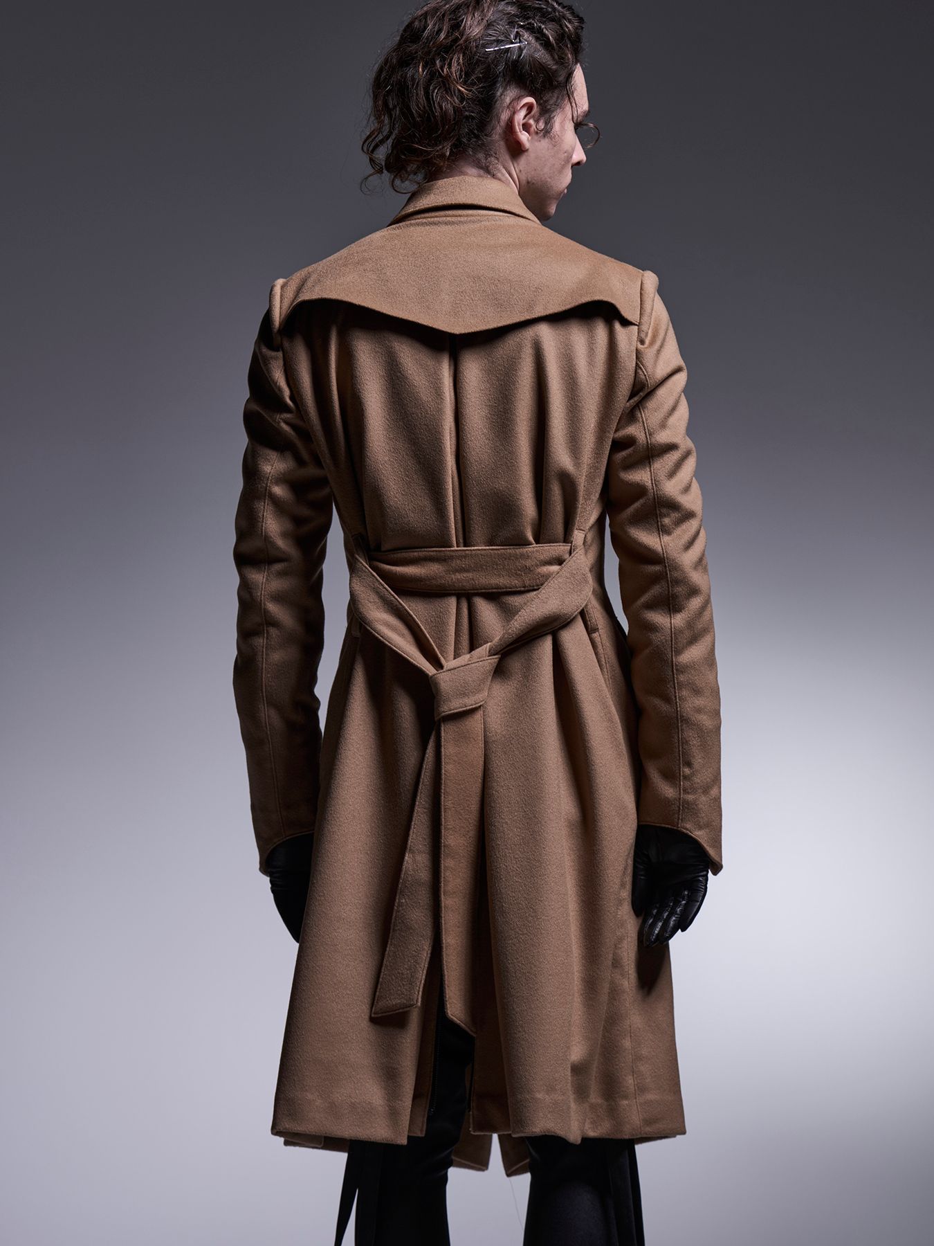 【予約品 7月13日(日) 締切】W-Peaked Coat / ダブルピークドラペル コート / キャメル