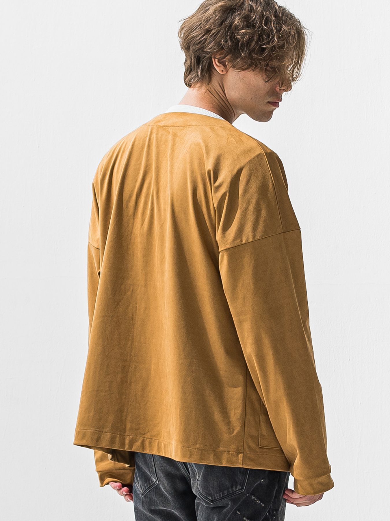 【予約品 9月6日(日) 締切】SUEDE CARDIGAN / スウェードカーディガン / ベージュ