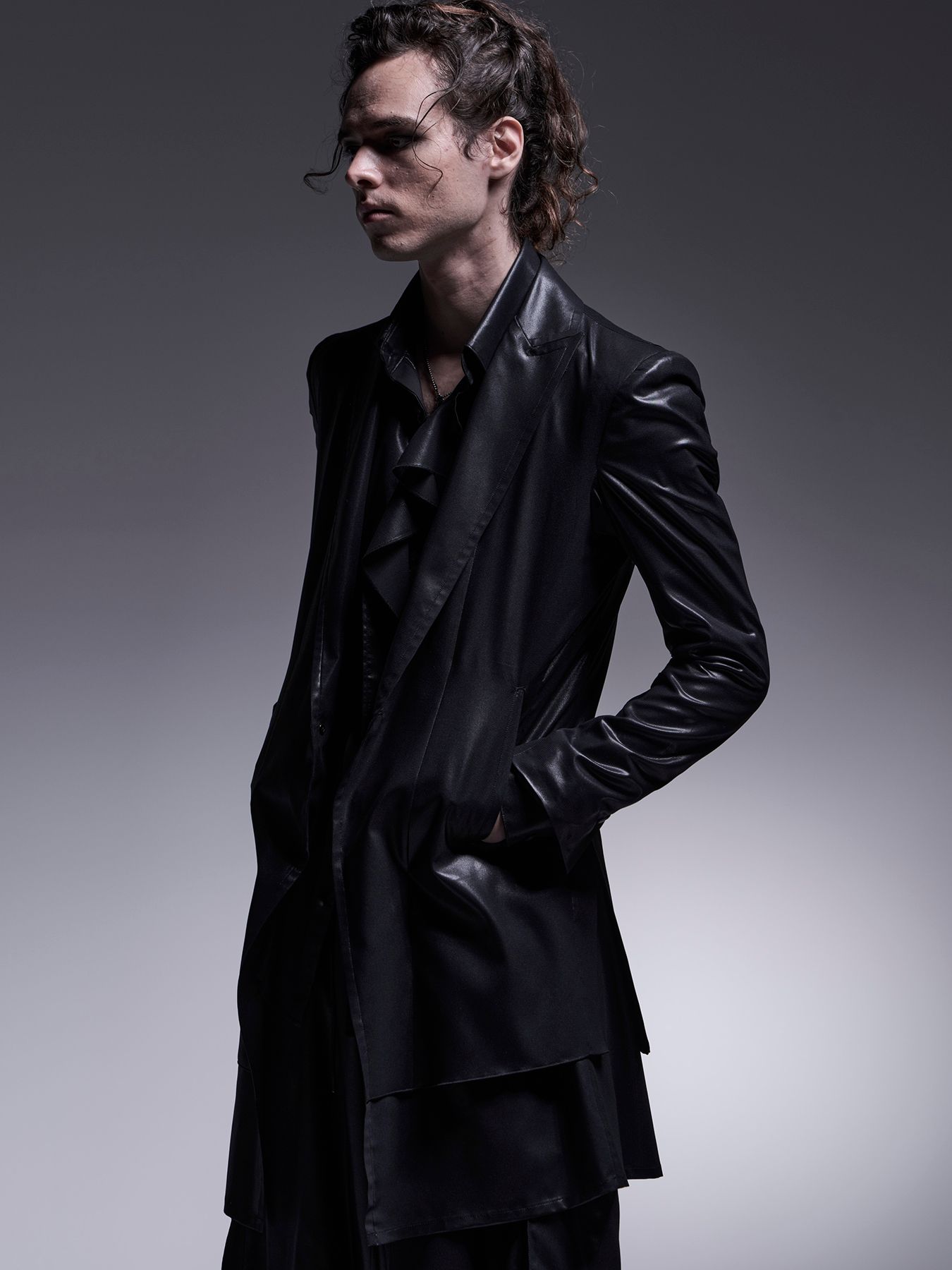 【予約品 7月13日(日) 締切】Frill Shirt / フリルシャツ / ブラック