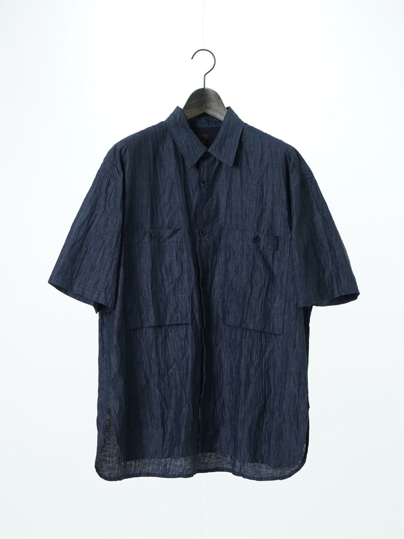 【予約品 2月1日(日) 締切】WAVEWASHER SHIRTS / ワッシャー加工シャツ / ネイビーチェック