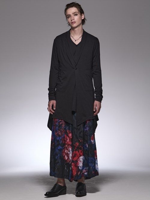 《予約品6/17締め》 FlareButtonCardigan / フレア釦カーディガン / ブラック