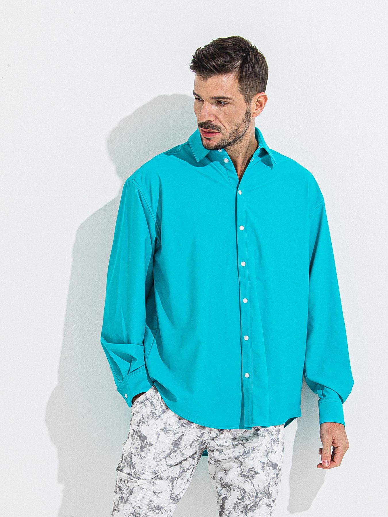 【予約品】RASH JACK SHIRTS / ラッシュガード ジャックシャツ / ターコイズ