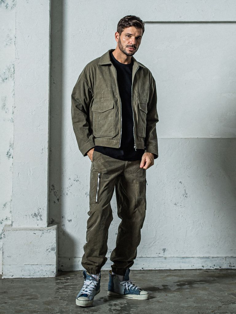 DAVID CARGO PANTS バイオ加工 / カーキ