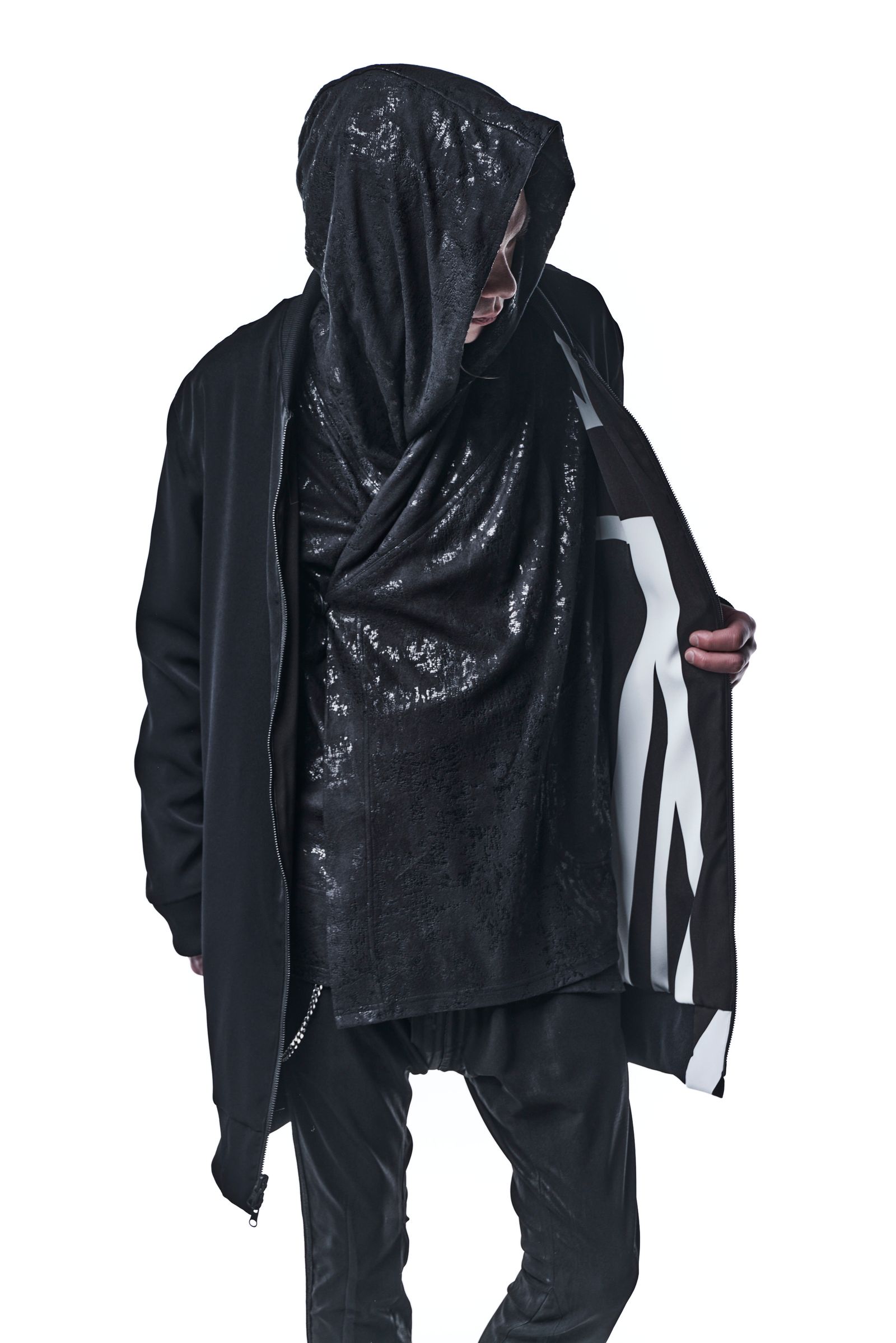 《予約品》 ReversibleLongMA-1 リバーシブルブルゾン UNION JACK / Black&White 【kiryuyrik】 8月入荷予定