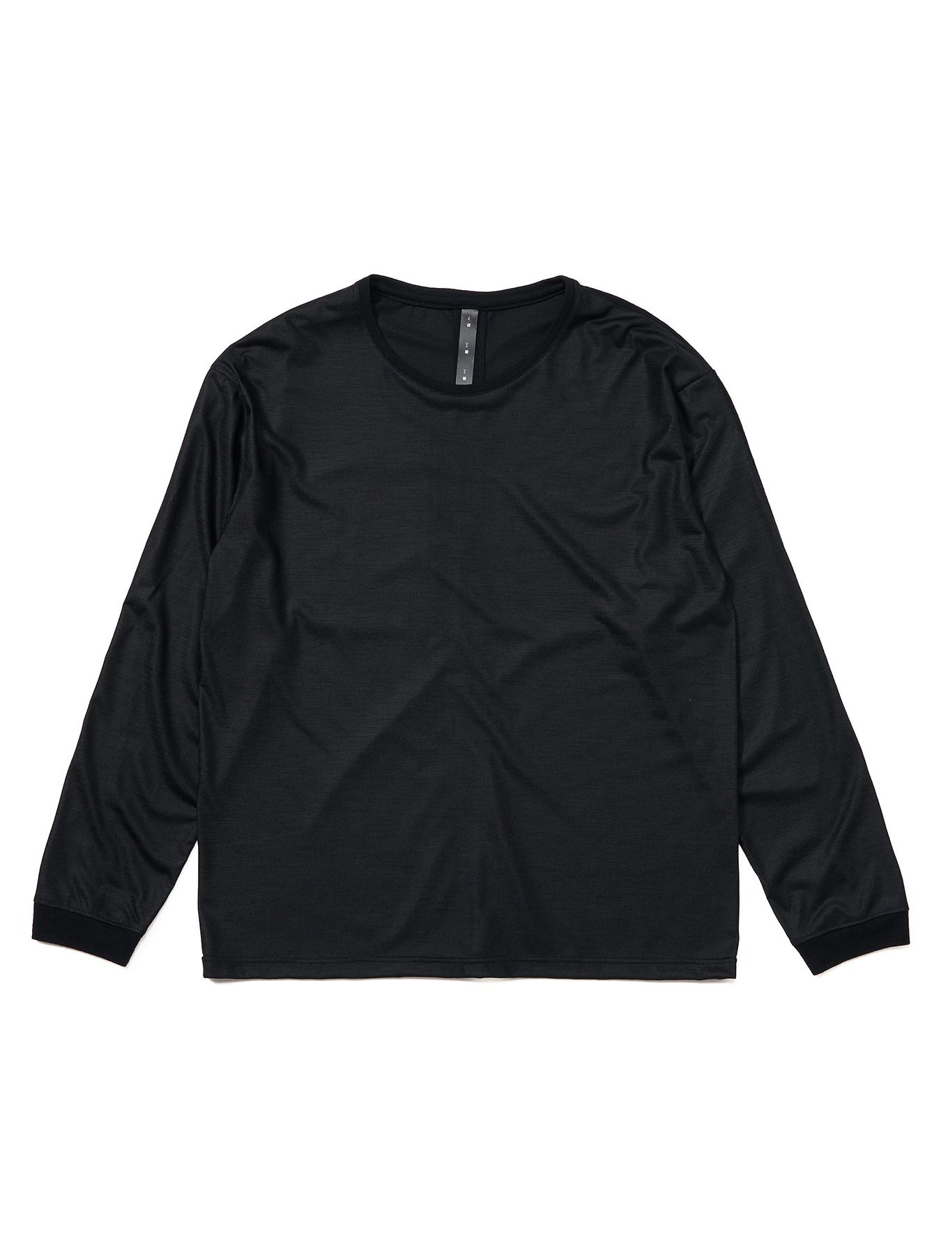 【予約品 9月23日(火) 締切】ex.comfy wool L/S / エクスコンフィーウール ロングスリーブ / ブラック