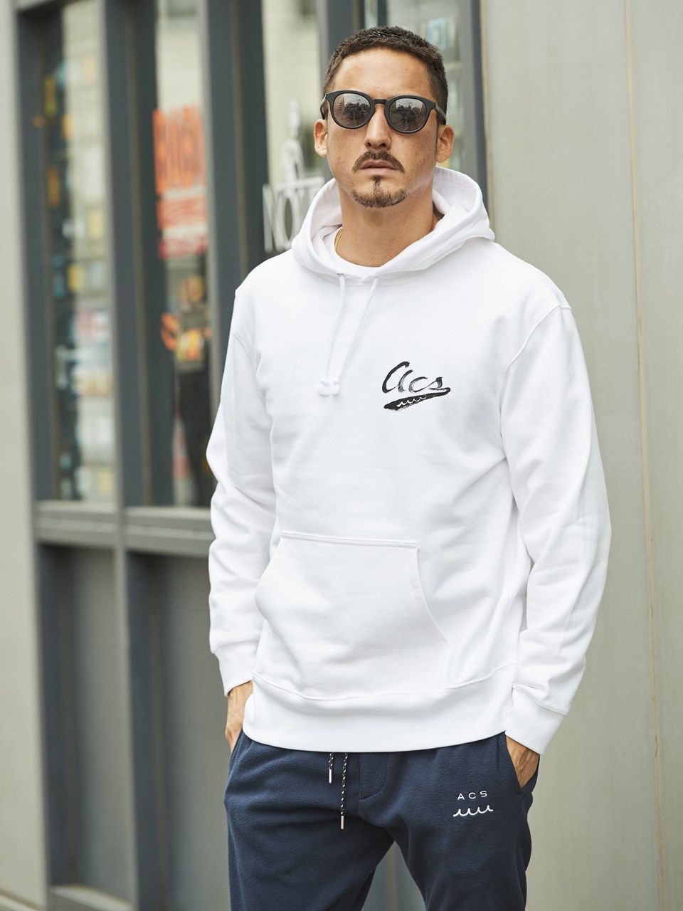 (予約品)  muta ohtadesigh×SToL Hooded Sweatshirt / スウェットパーカー / ホワイト 【Acanthus×muta】 9月上旬頃入荷予定