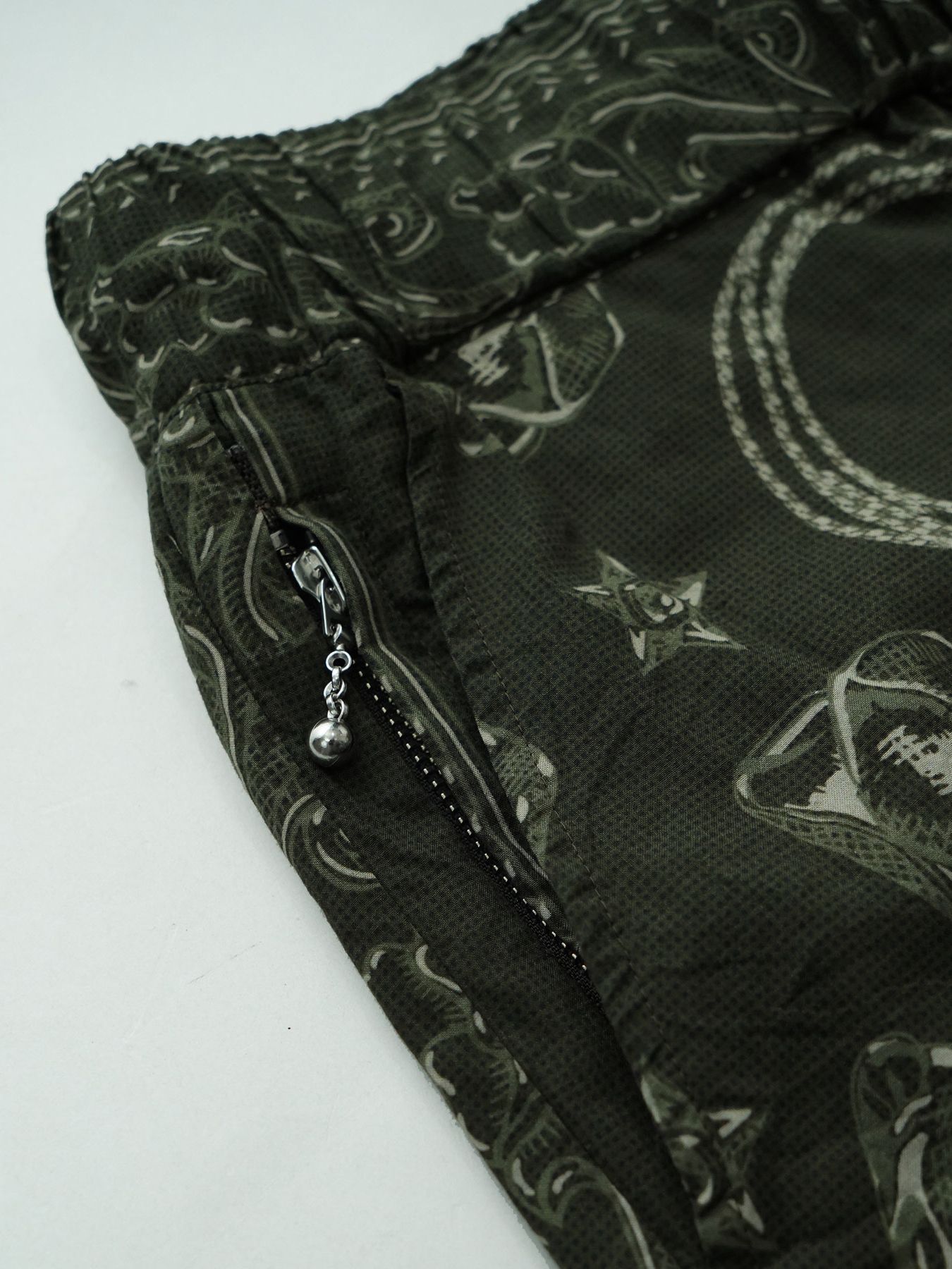 【予約品 11月23日(日) 締切】WESTERNBANDANA SHORTS / バンダナプリント ショーツ / CHARCOAL