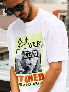 残り僅か【STUD MUFFIN/スタッドマフィン】スパンコール Tシャツ STUD MUFFIN - 5.6ozコットン天竺 STONEDシークイン SS Tシャツ