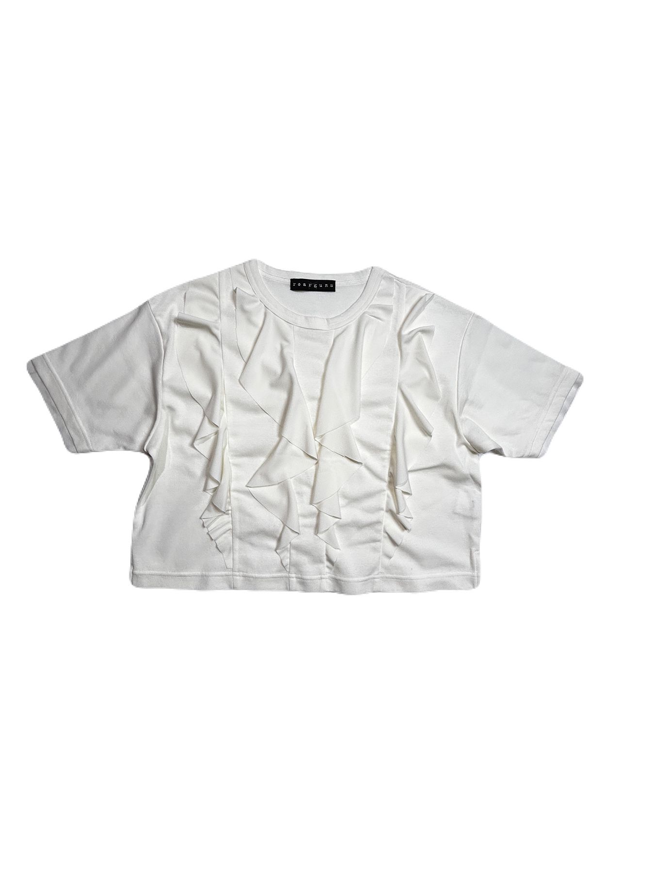 【予約品 8月10日(日) 締切 】WOMENS DRAPE CROSSGUN T / ドレープ クロスガン Tシャツ / クリスタル オフホワイト