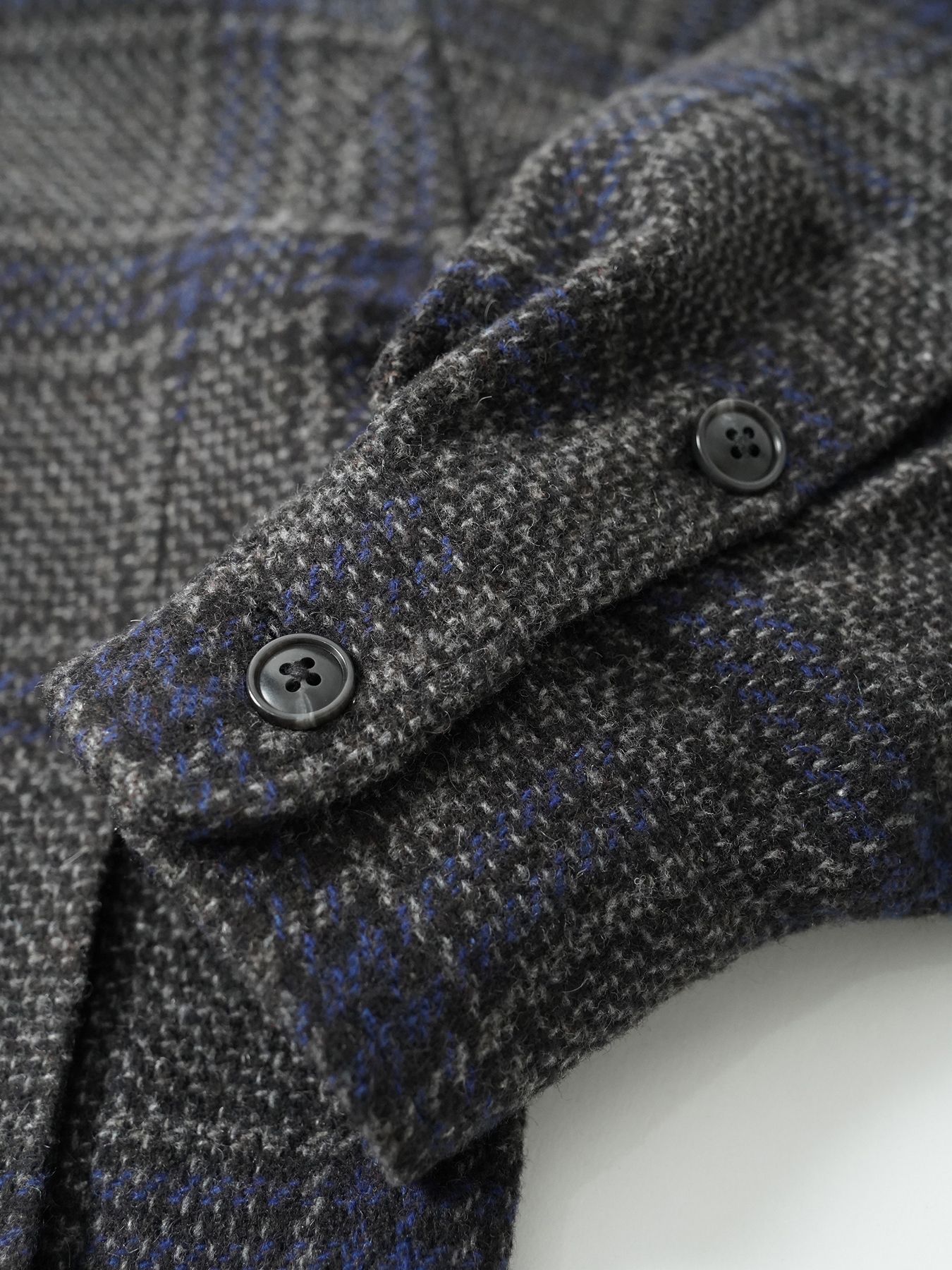 【予約品 5月6日(水) 締切】WOOLCHECK-SPORTJACKET / ヴィンテージシャツジャケット / ネイビー系