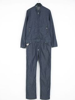 6oz Organic Cotton Denim Single Riders Coveralls / 6oz オーガニック コットン デニム シングル ライダース カバーオール / BULLET / インディゴ