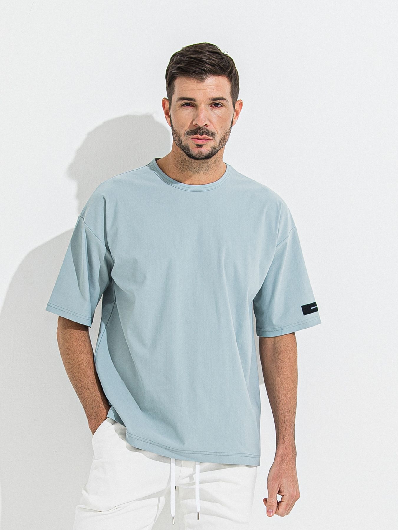 【予約品 】NYLON OVER T /  ナイロンオーバーサイズTシャツ / アクア