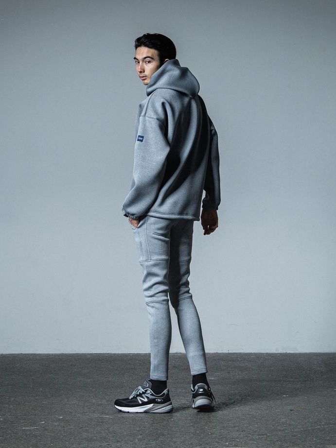 《予約品》 cardboard hoodie / ダンボールニットパーカー / グレー